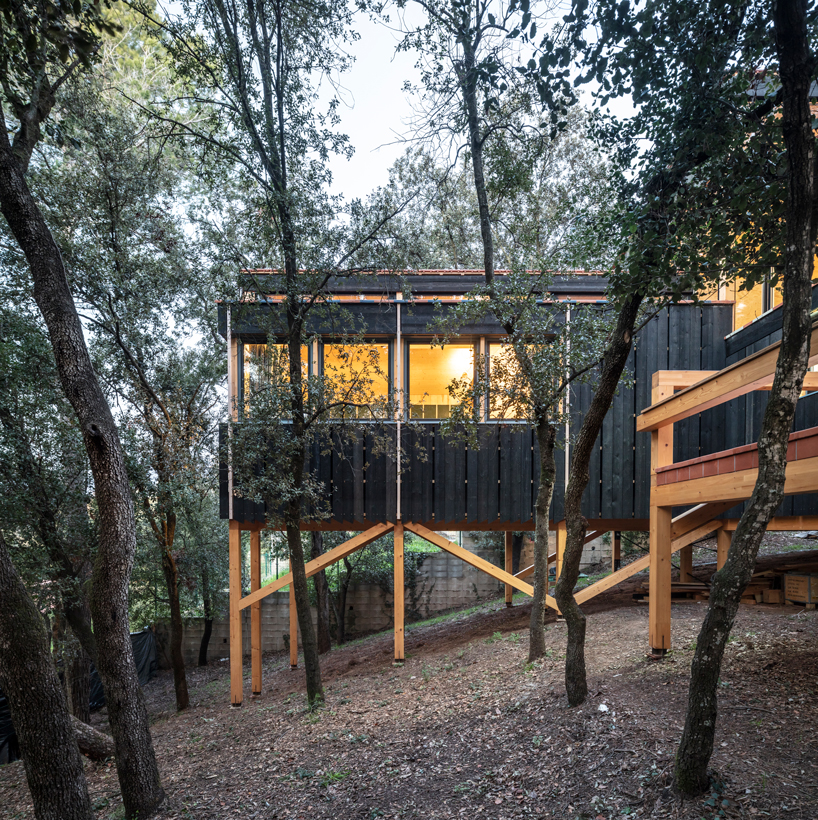 Το BOSC HOUSE από τον joan poca arquitecte κατοικεί προσεκτικά σε ένα δάσος στη barcelona designboom