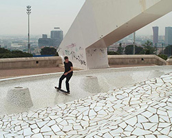 julien paccard explores spatial textures through 'grrrnd zero' skateboarding film series