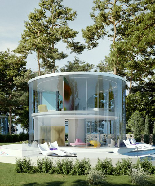 karim rashid's dream house is a futuristic yet economical house in the countryside