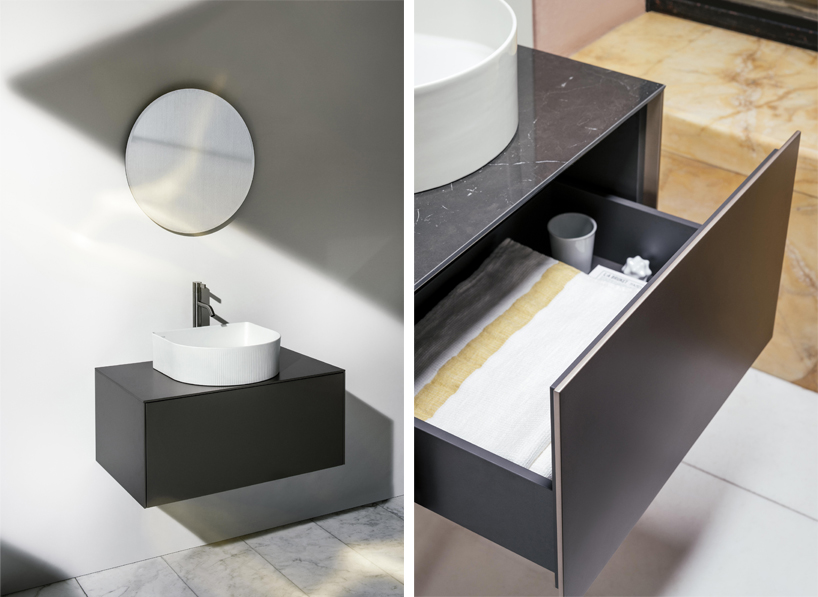 SONAR is the sophisticated and elegant bathroom collection designed by  Patricia Urquiola to enhance the unique features of the lightweigh