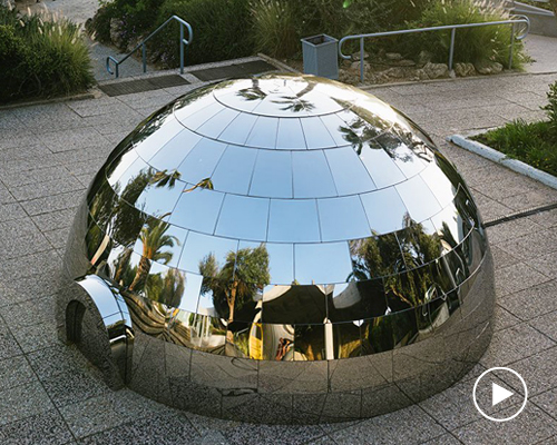 magenta workshop builds a stainless steel igloo at tel aviv crafts and design biennale