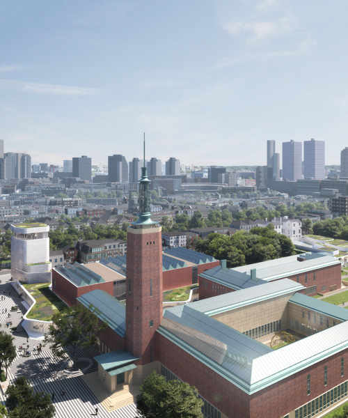 mecanoo introduces transparent wing to museum boijmans van beuningen in rotterdam