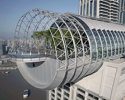 safdie architects' horizontal skyscraper opens to visitors in china