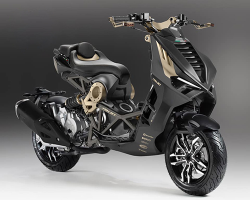 italjet dragster scooter returns with limited edition black and gold