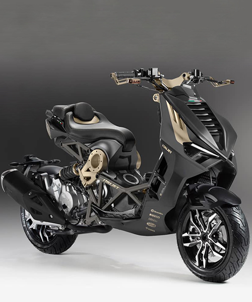 italjet dragster scooter returns with limited edition black and gold