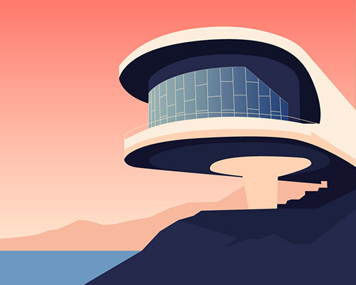 nvard yerkanian illustrates famous soviet modernist architecture in armenia