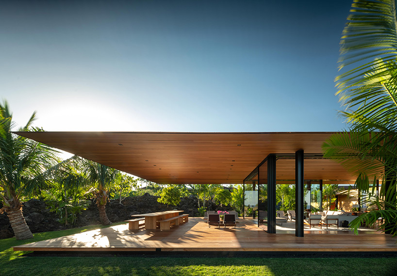 olson kundig's 'hale lana' house in hawaii embraces its natural habitat