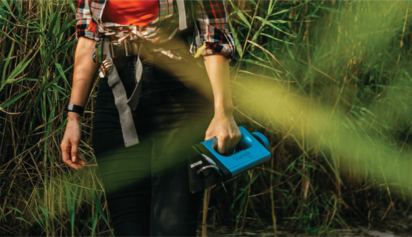 Quench Sea, a portable, low cost device that turns seawater into drinking water