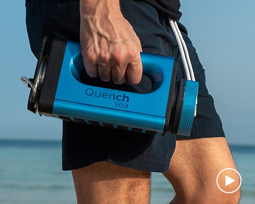 QuenchSea, a portable, low cost device that turns seawater into drinking water