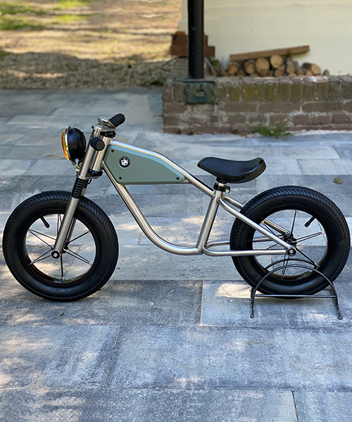 like father like son: roel van heur designs inspired BMW K75 balance bike