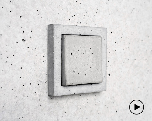 sekhina handcrafts concrete switches + sockets as sustainable alternative to plastic