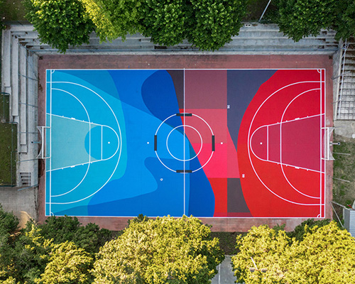 street artist giulio vesprini regenerates playground in italy with vibrant colors