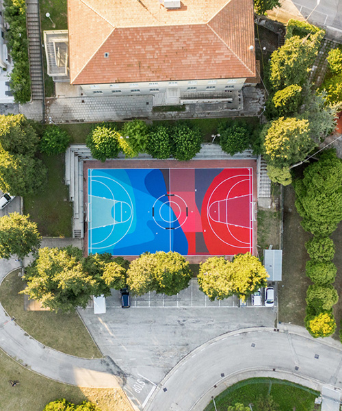 street artist giulio vesprini regenerates playground in italy with vibrant colors