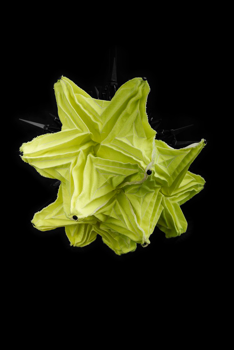 studio samira boon digitally fabricates adaptable origami installation, HORTUS BIONICA designboom