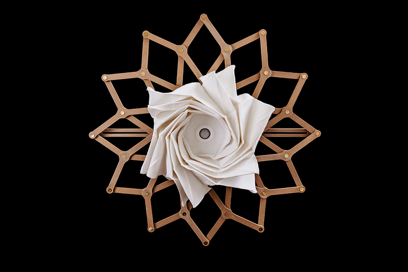 studio samira boon digitally fabricates adaptable origami installation, HORTUS BIONICA designboom