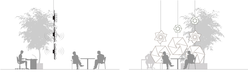 studio samira boon digitally fabricates adaptable origami installation, HORTUS BIONICA designboom