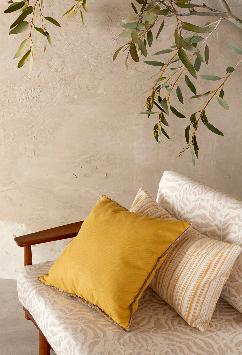 exoticism and escapism: sunbrella's new bahia and odyssey upholstery collections