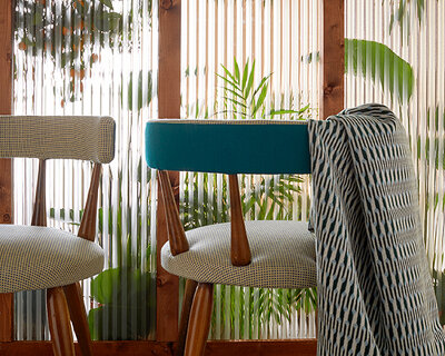 exoticism and escapism: sunbrella's new bahia and odyssey upholstery collections