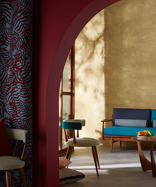 exoticism and escapism: sunbrella's new bahia and odyssey upholstery collections