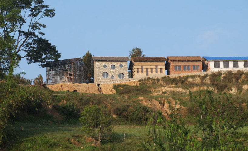 supertecture uses donated bricks from earthquake ruins to extend a school in nepal