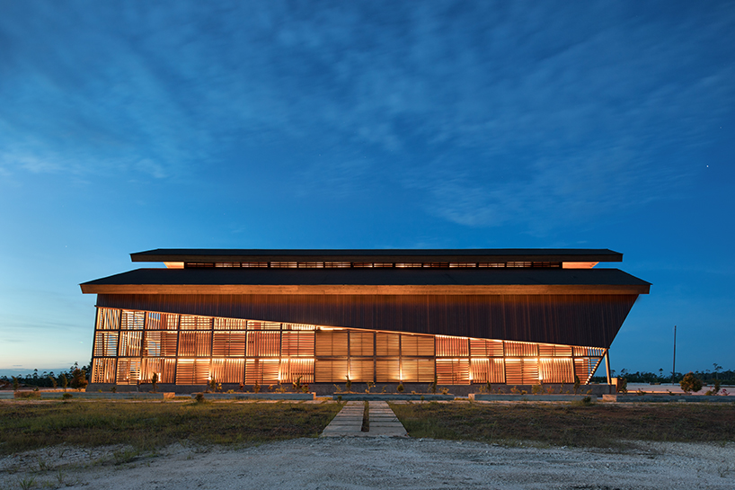 TSDS interior architects reuses timber waste with 'oikumene church'