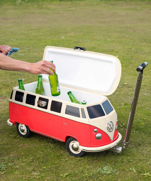 the VW cool box is a scale replica of the iconic volkswagen T1 camper