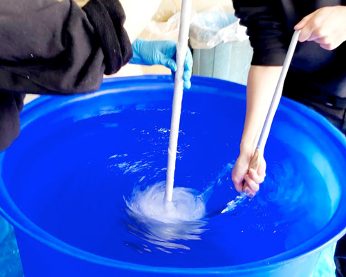 we+ captures the shape of a water vortex to create the 'swirl' light fixture