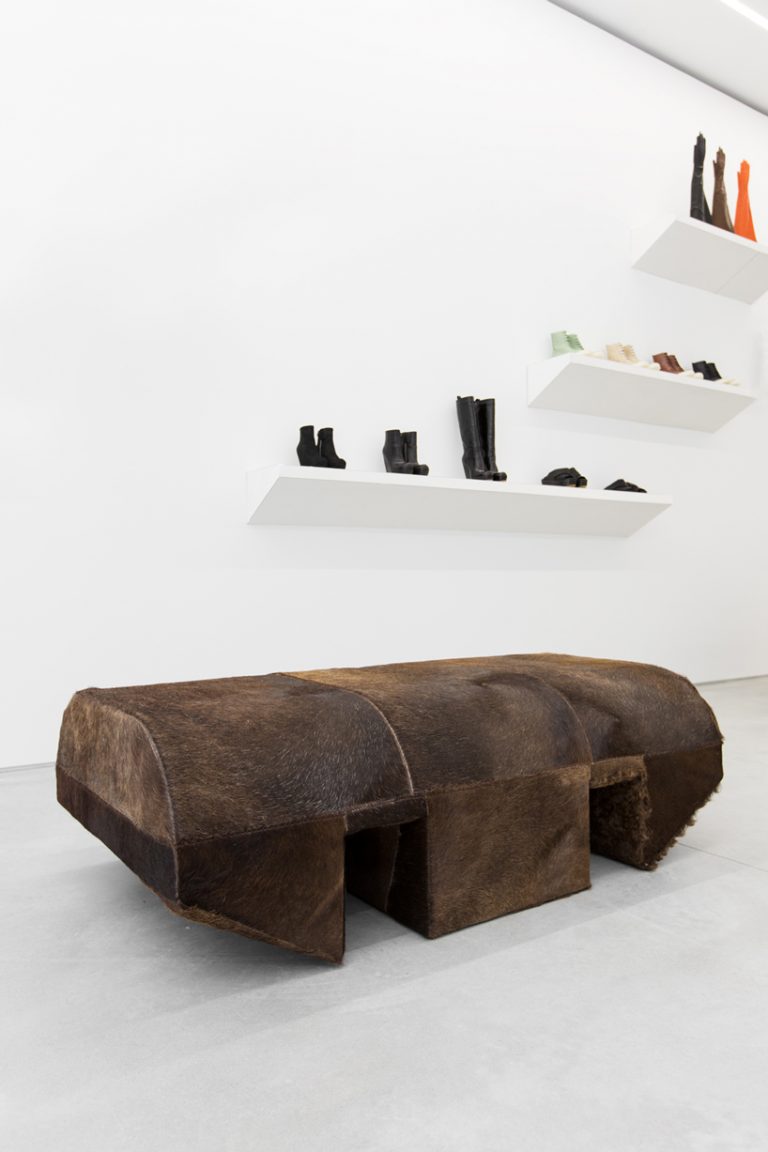 concrete and white minimalism defines rick owens soho store in new york