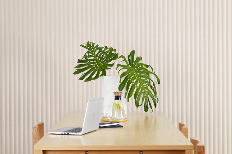japonisme-inspired woven image zen and ion acoustic wall panels