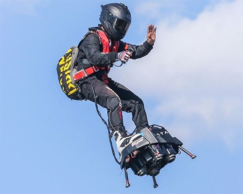 zapata's flyboard air claims to be the safest, most maneuverable personal aviation system