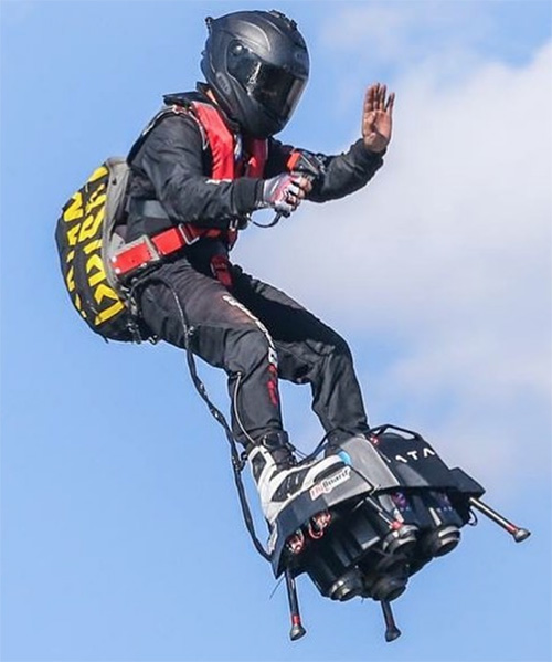 zapata's flyboard air claims to be the safest, most maneuverable personal aviation system