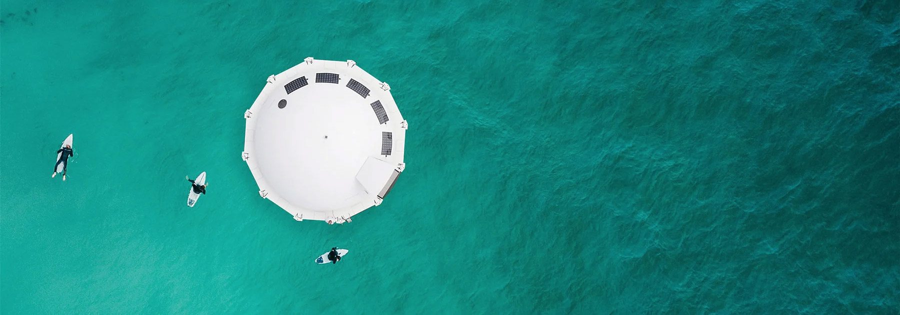 the 'anthenea' pod is a floating, eco-hotel suite running on 100% electric energy