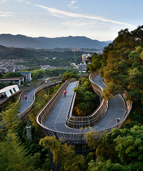 fuzhou forest walkway by LOOK architects offers access to nature in southeastern china