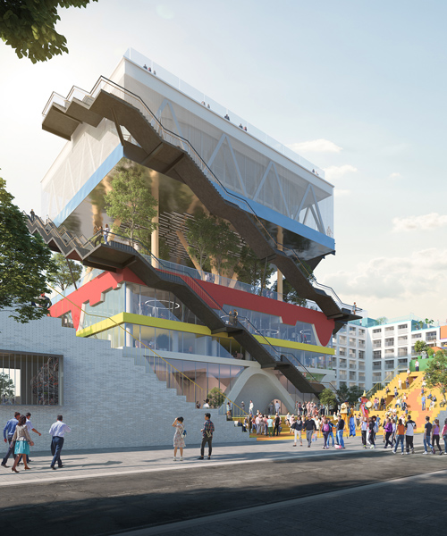 MVRDV to transform its expo pavilion in hannover with stacked dutch landscapes