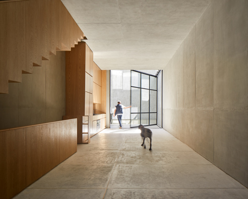 PPAA organizes two minimalist dwellings 'pachuca' within narrow mexico city lot