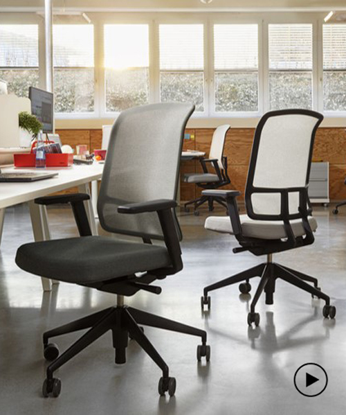 alberto meda's 'AM' chair for VITRA is an ergonomic tool for today's office needs