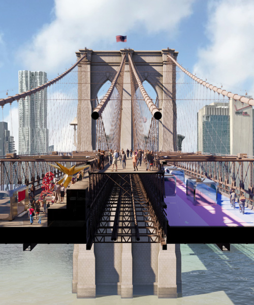 bjarke ingels group among finalists of van alen's 'reimagining brooklyn bridge' competition