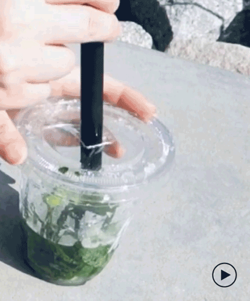 this openable, reusable bubble tea straw is made from 100% recyclable material