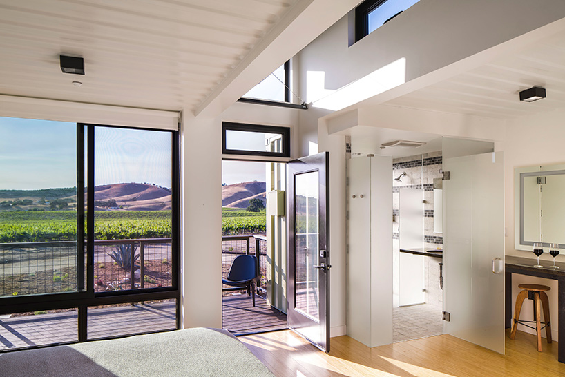 ecotech design completes shipping container hotel at california winery