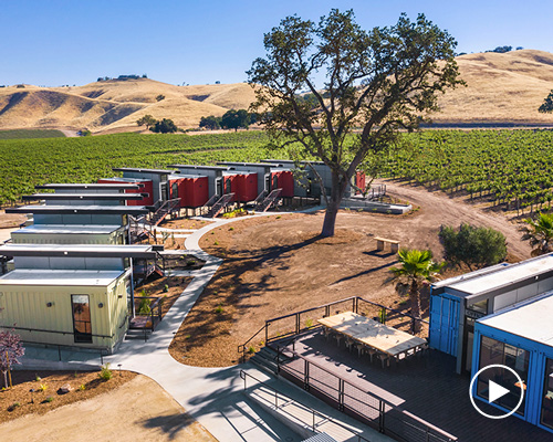 ecotech design completes shipping container hotel at california winery