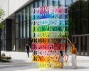 emmanuelle moureaux visualizes the next 100 years in 100 colors for 'mirai' in tokyo