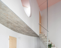 fala atelier transforms windowless garage into spacious home