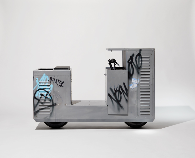 NOMOTO is an unrecognizable, graffiti-covered motorbike concept by joey ruiter