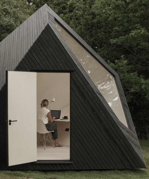 koto's angular timber cabin provides the ideal space for remote working