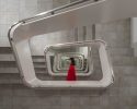 leandro erlich's infinite staircase at japan's KAMU kanazawa seemingly expands space
