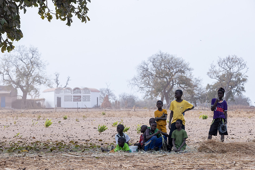 manuel herz and magueye ba develop senegal school building from brick test façade