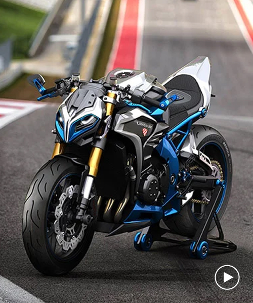 bold lines and aggressive armor define the lancelot concept bike by marko petrovic