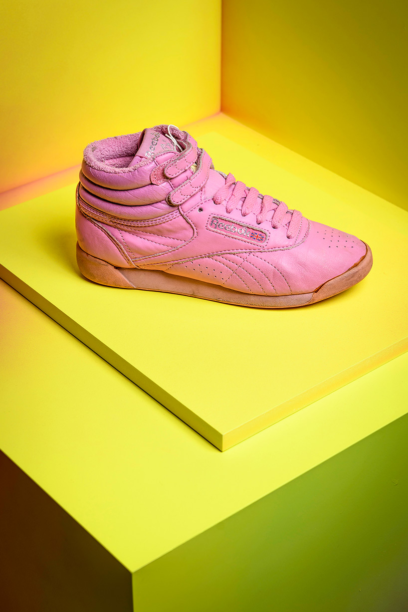 mathieu lehanneur conceives colorful scenography for 'playground — the design of sneakers'
