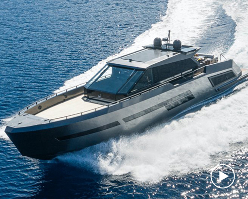 mazu's 82ft yacht combines an angular profile with cozy, home-like interiors