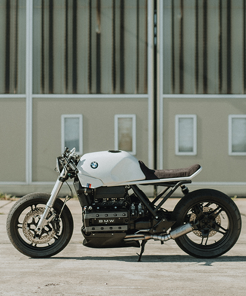 motocrew crafts minimalist, M power revamp to BMW K100 RS motorcycle